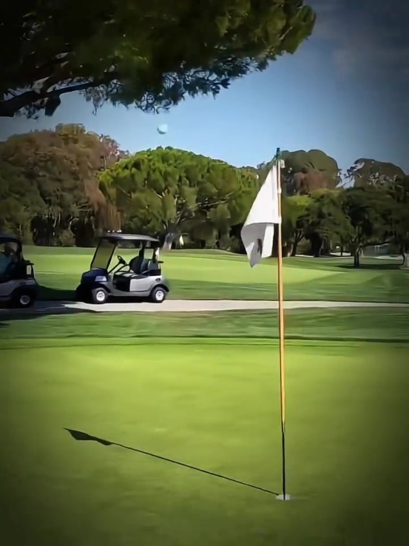 来自于高尔夫的空接！