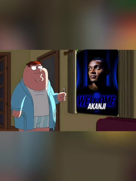 国米官推整活：当内拉祖里得知阿坎吉加盟球队时的状态