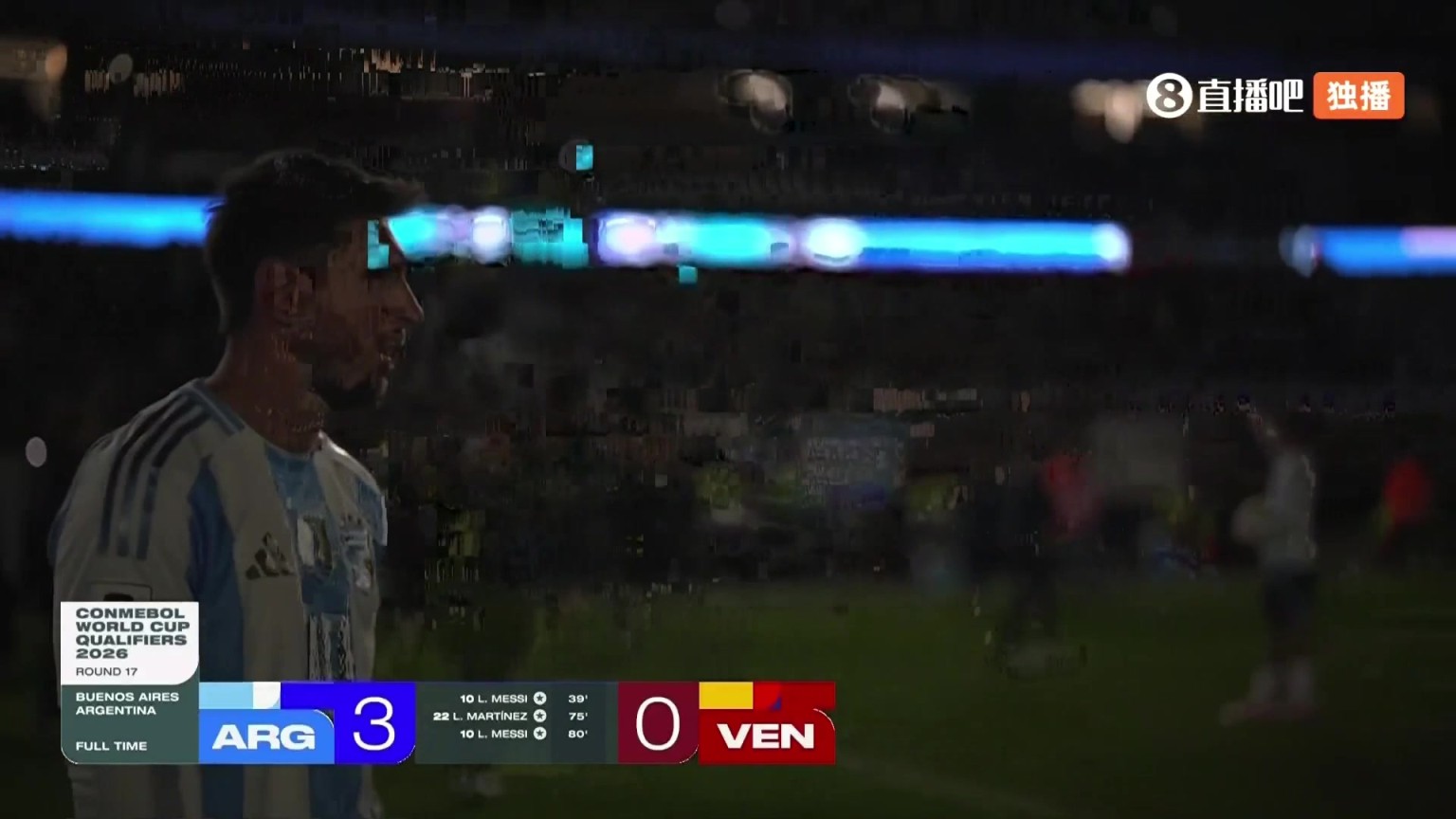 阿根廷赛后放起大烟花！解说：可能为梅西世预赛主场收官画句号！